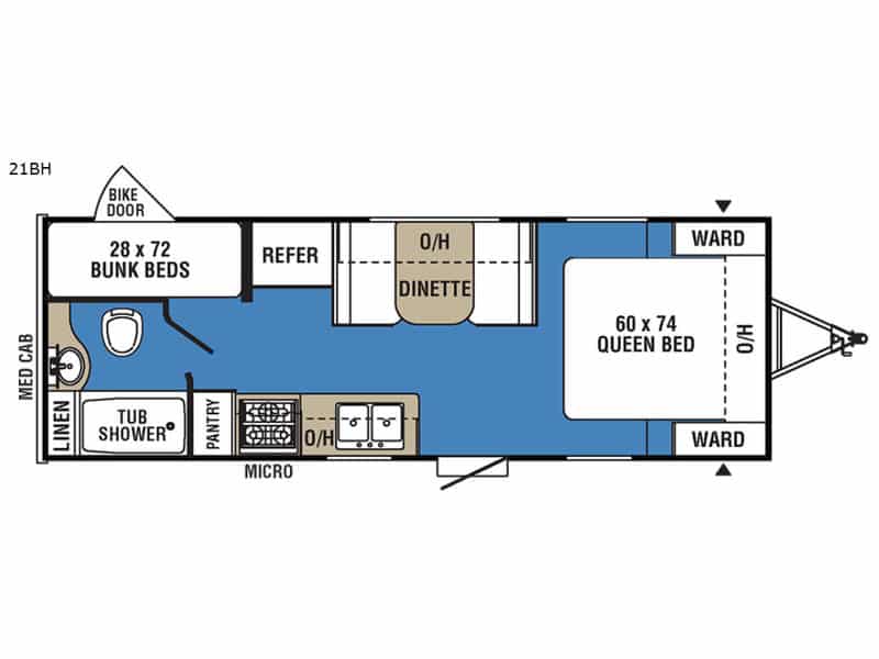 24' Clipper Floorplan