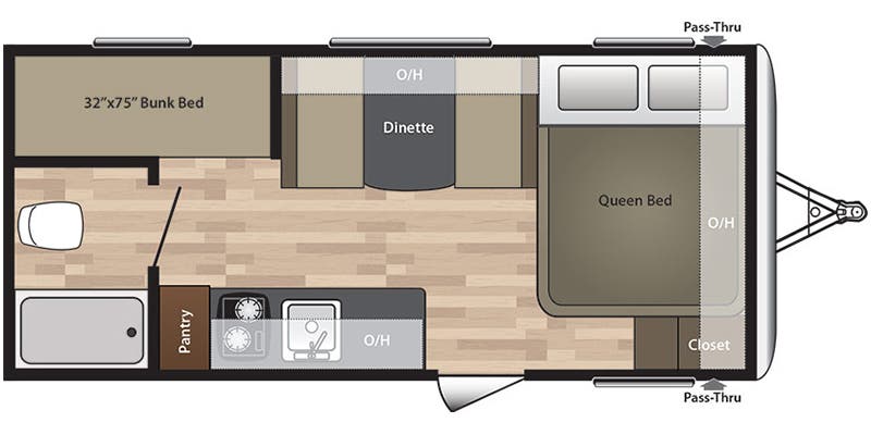 21’ Springdale Floorplan